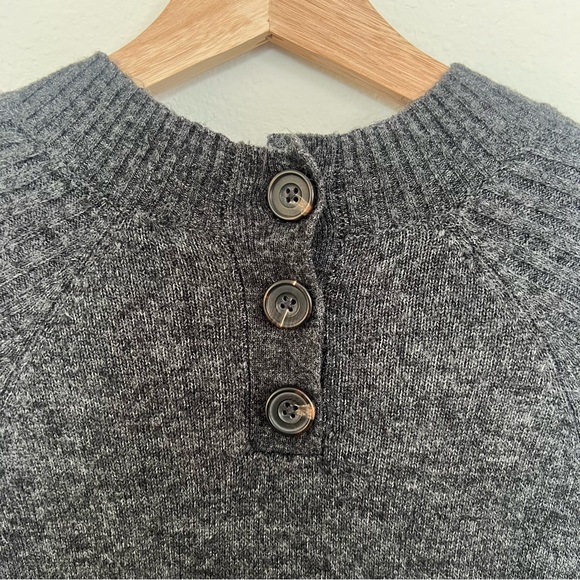 Abercrombie and Fitch Mock Neck Grey Sweater Dress Size XS - Picture 5 of 7
